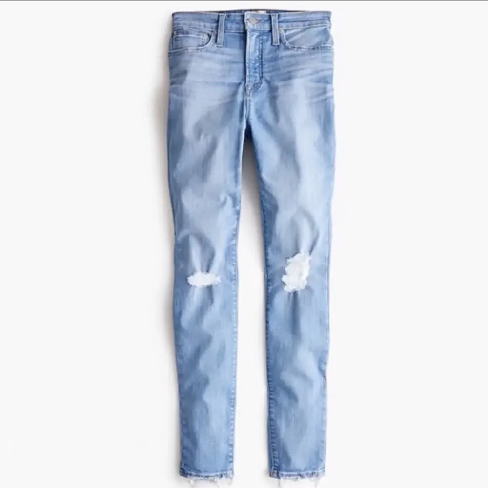 NWT J. Crew‎ curvy toothpick distressed jeans
